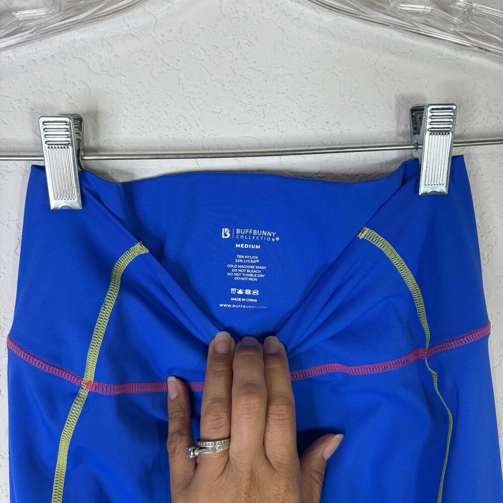 Buffbunny Collection Blue Ankle Leggings Size M, sports, athletic, gym, yoga - Picture 4 of 4